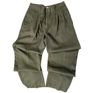 Vintage Y2K Bugle Boy Co Mens Pleated Front Pants Dad Core Classic Fit SZ 34x32